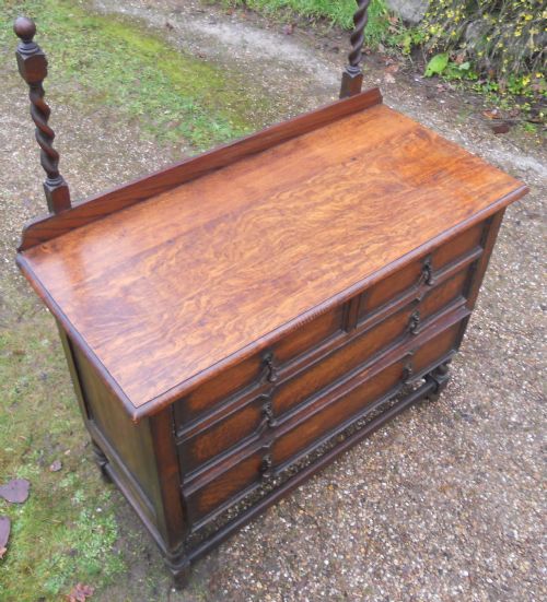 OAK BARLEY TWIST DRESSING TABLE - ADDITIONAL PHOTO 6
