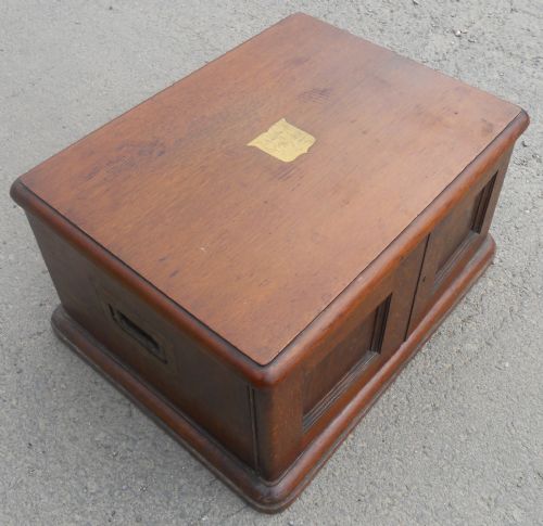 VICTORIAN MAHOGANY LARGE CUTLERY BOX - ADDITIONAL PHOTO 1