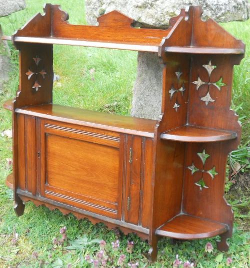 Edwardian Mahogany Hanging Wall Shelves