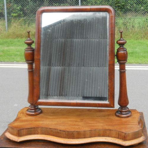 VICTORIAN LARGE MAHOGANY DRESSING MIRROR - ADDITIONAL PHOTO 1