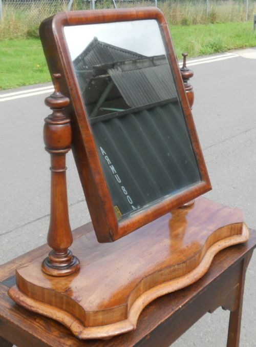 VICTORIAN LARGE MAHOGANY DRESSING MIRROR - ADDITIONAL PHOTO 2