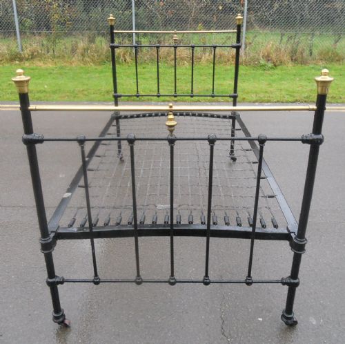 Victorian Brass & Iron Large Single Bed