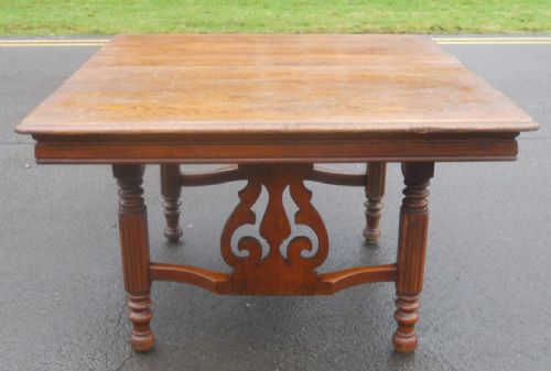 Edwardian Golden Oak Dining Table