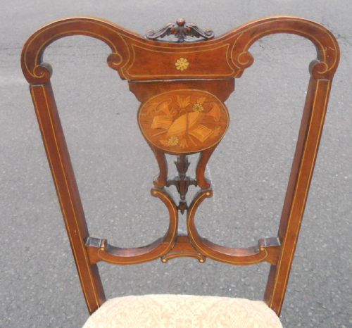 PAIR EDWARDIAN NURSING CHAIRS - ADDITIONAL PHOTO 7