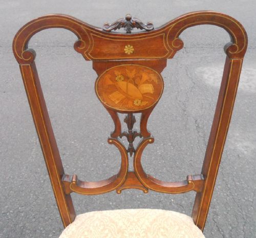 PAIR EDWARDIAN NURSING CHAIRS - ADDITIONAL PHOTO 8