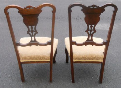 PAIR EDWARDIAN NURSING CHAIRS - ADDITIONAL PHOTO 11