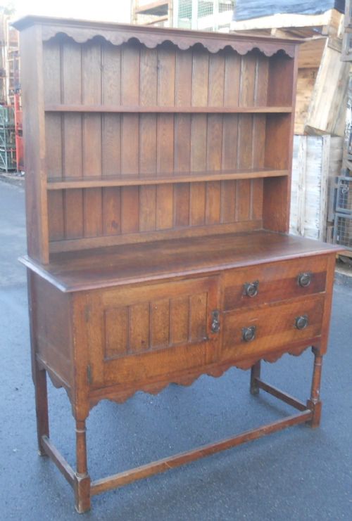 Oak Dresser with Rack