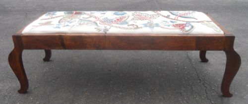Arts & Crafts Long Oak Footstool