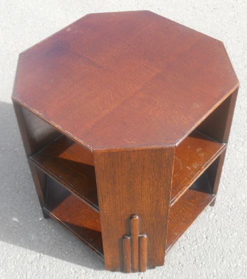 Deco Oak Octagonal Top Coffee Table