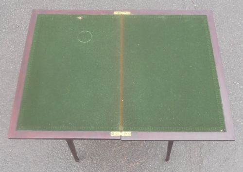 EDWARDIAN MAHOGANY FOLD OVER CARD TABLE - ADDITIONAL PHOTO 6