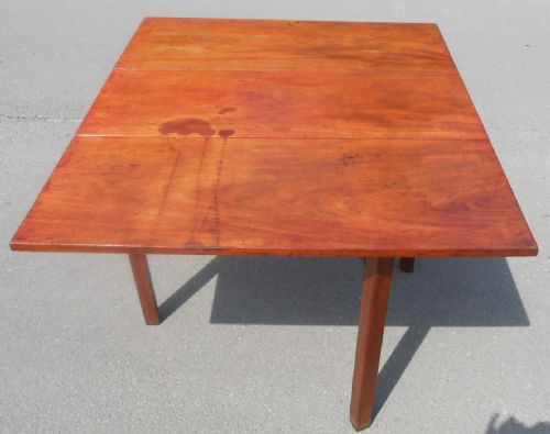 GEORGIAN MAHOGANY DROPLEAF DINING TABLE - ADDITIONAL PHOTO 4