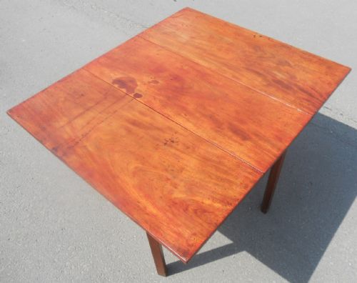 GEORGIAN MAHOGANY DROPLEAF DINING TABLE - ADDITIONAL PHOTO 5