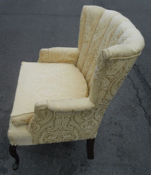 WING LOW BACK UPHOLSTERED ARMCHAIR - ADDITIONAL PHOTO 5