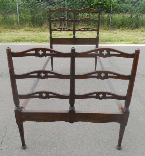 ARTS CRAFT SINGLE WOODEN FRAMED BED - ADDITIONAL PHOTO 7