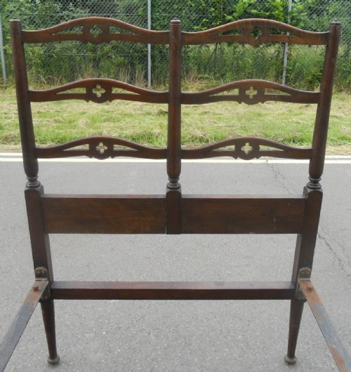 ARTS CRAFT SINGLE WOODEN FRAMED BED - ADDITIONAL PHOTO 8