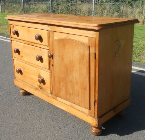 VICTORIAN PINE DRESSER BASE - ADDITIONAL PHOTO 1