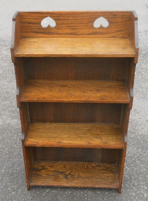 Arts & Craft Small Oak Open Bookshelves
