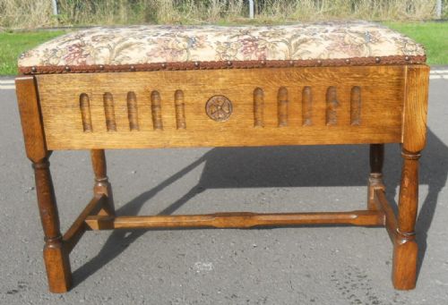OAK PIANO STOOL - ADDITIONAL PHOTO 6