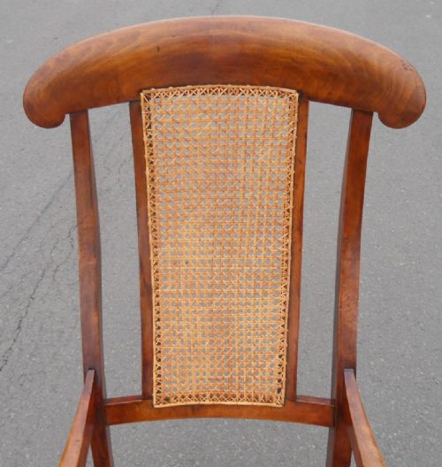 VICTORIAN BEECH CANE ROCKING ARMCHAIR - ADDITIONAL PHOTO 2