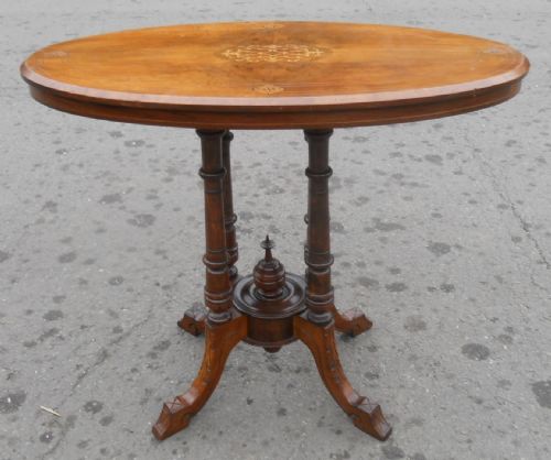 Victorian Small Oval Pedestal Centre Table