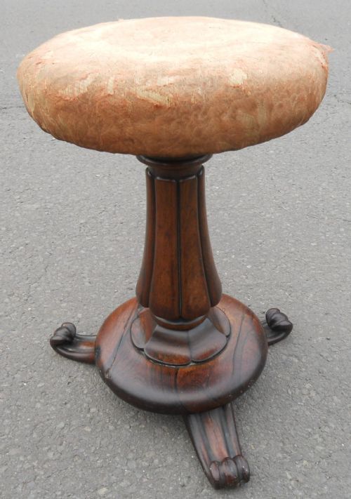 William IV Mahogany Piano Stool