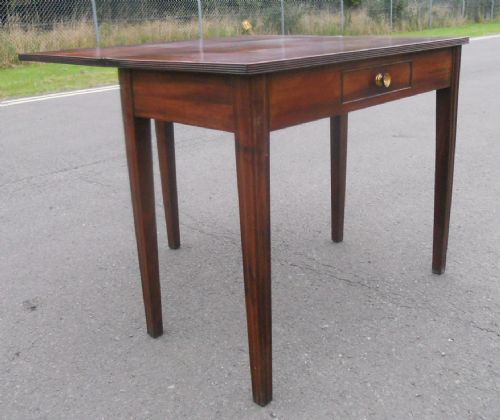 GEORGIAN MAHOGANY FOLDOVER TEA TABLE - ADDITIONAL PHOTO 6