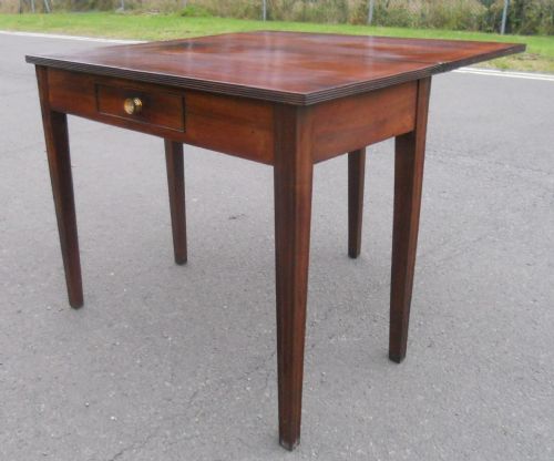 GEORGIAN MAHOGANY FOLDOVER TEA TABLE - ADDITIONAL PHOTO 7