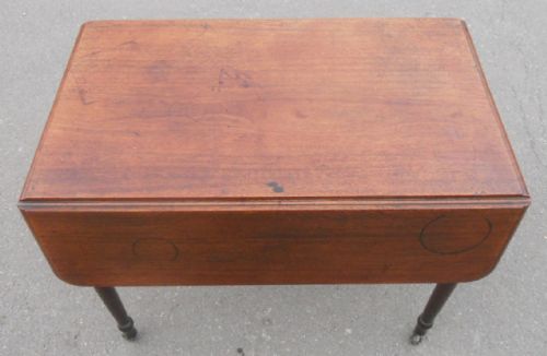 GEORGIAN MAHOGANY DROPLEAF PEMBROKE TABLE - ADDITIONAL PHOTO 8