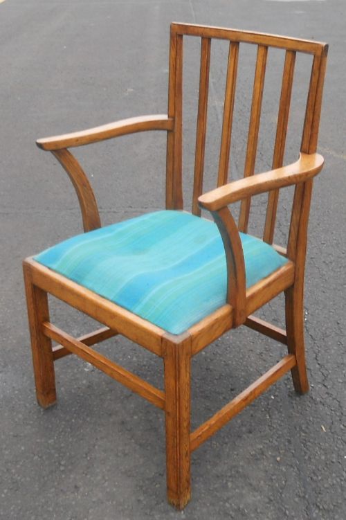 Georgian Oak Carver Armchair