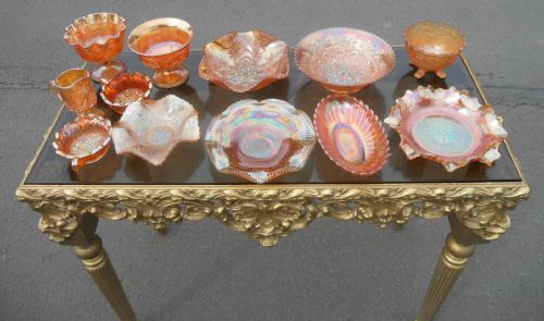 TWELVE PIECES OF CARNIVAL GLASS - ADDITIONAL PHOTO 1