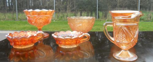TWELVE PIECES OF CARNIVAL GLASS - ADDITIONAL PHOTO 10