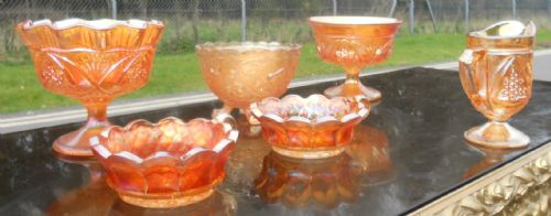 TWELVE PIECES OF CARNIVAL GLASS - ADDITIONAL PHOTO 11