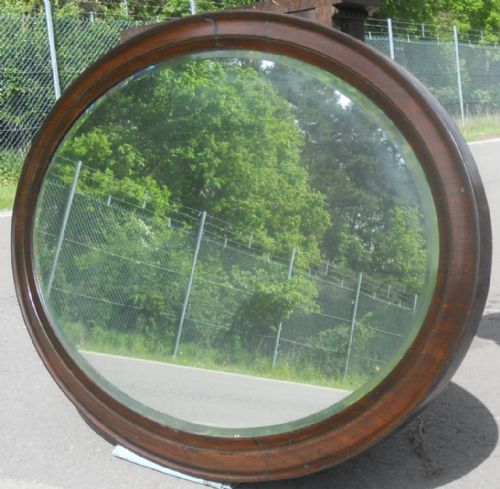 Edwardian Large Oval Wall Mirror