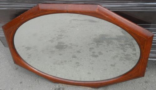 EDWARDIAN OVAL MAHOGANY FRAMED WALL MIRROR - ADDITIONAL PHOTO 1