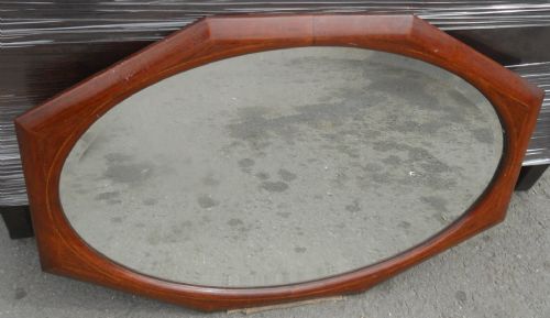 EDWARDIAN OVAL MAHOGANY FRAMED WALL MIRROR - ADDITIONAL PHOTO 2