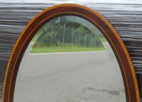 EDWARDIAN OVAL HANGING WALL MIRROR - ADDITIONAL PHOTO 4