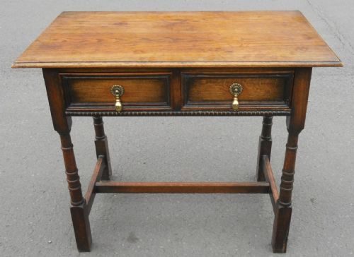 Jacobean Style Oak Side Table