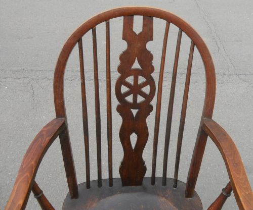 ELM BEECH WHEELBACK CARVER ARMCHAIR - ADDITIONAL PHOTO 1