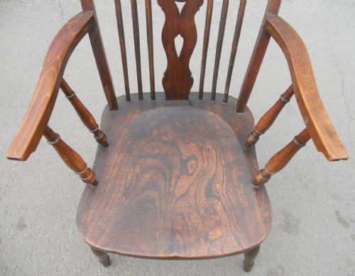 ELM BEECH WHEELBACK CARVER ARMCHAIR - ADDITIONAL PHOTO 2