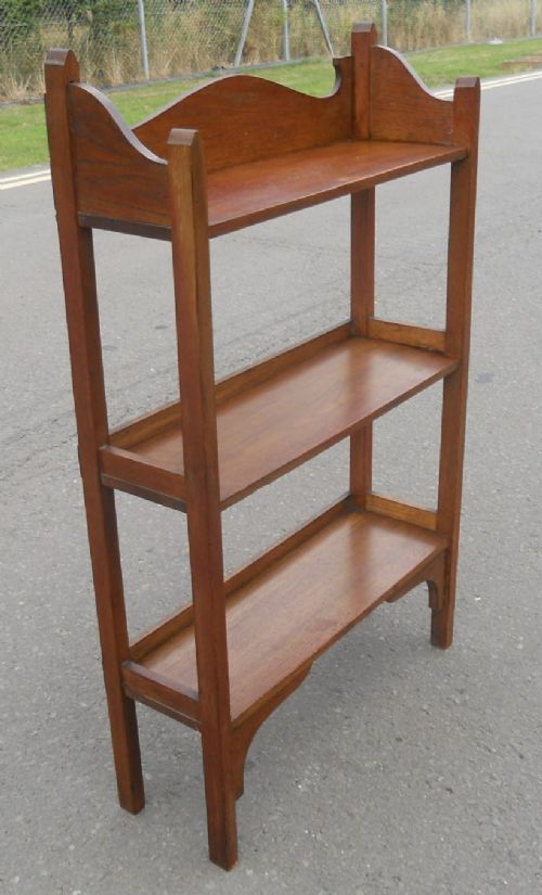 Arts & Craft Oak Standing Bookshelves