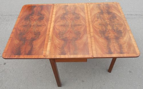 GEORGIAN MAHOGANY DROPLEAF DINING TABLE - ADDITIONAL PHOTO 5