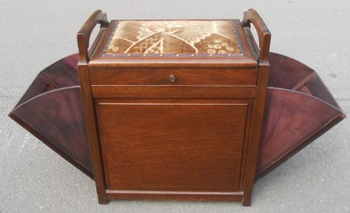 EDWARDIAN MAHOGANY PIANO STOOL - ADDITIONAL PHOTO 10