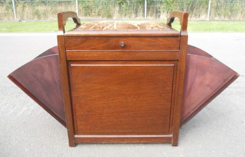 EDWARDIAN MAHOGANY PIANO STOOL - ADDITIONAL PHOTO 11