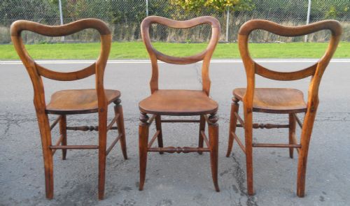 SET OF FOUR VICTORIAN MAHOGANY SIDE CHAIRS - ADDITIONAL PHOTO 4