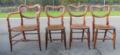 SET OF FOUR VICTORIAN MAHOGANY SIDE CHAIRS - ADDITIONAL PHOTO 11