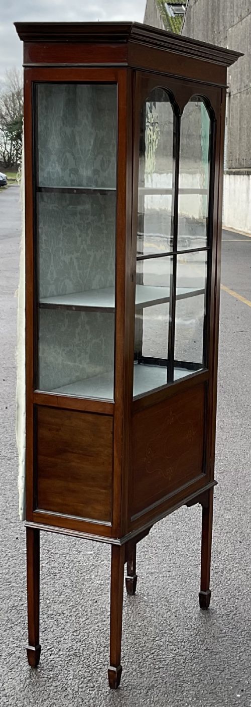 fig 1. Edwardian Inlaid Mahogany China Display Cabinet