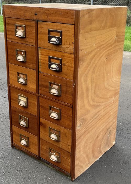 EDWARDIAN WALNUT CHEST OF DRAWERS - ADDITIONAL PHOTO 3