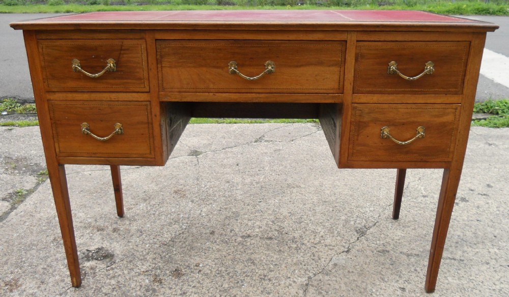 Edwardian Inlaid Mahogany Writing Desk