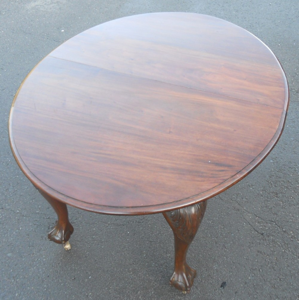 Edwardian Mahogany Oval Extending Dining Table 