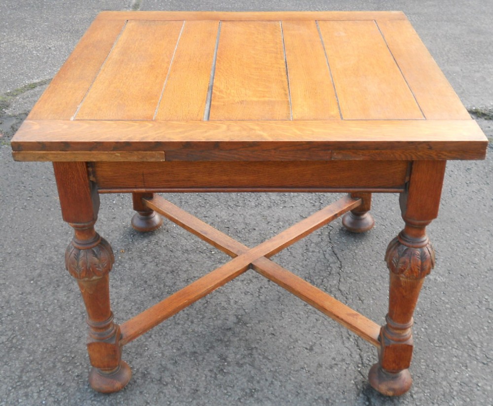 Solid Oak Extending Dining Table to Seat Six